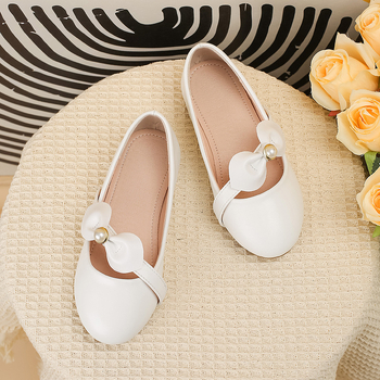 Lányok Hercegnő Cipő – Tavasz, PU Felsőrész, Marháin ín talp, Rugalmas pántos zárás, Kézzel festett