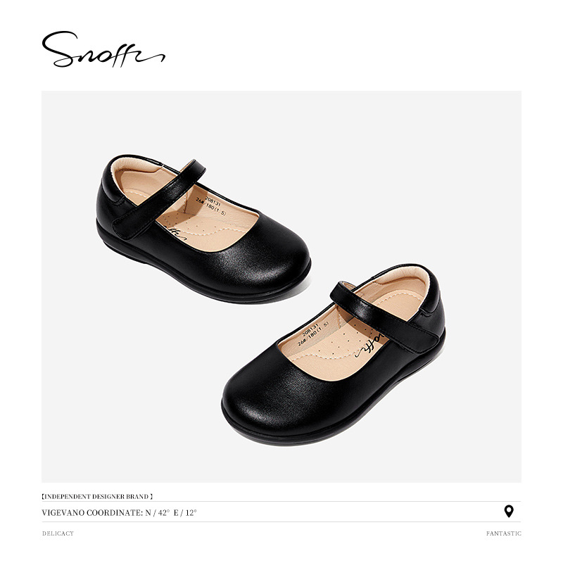 Pantofi pentru fete, stil prințesă, cu Velcro, partea superioară din Super Fiber, talpă TPR