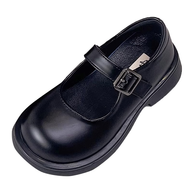 Lányoknak készült bőr Mary Jane cipő - Felső rész mikrofiber, Gumírozott talp, Bőr bélés, PU belső talp, Velcro-zár