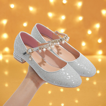 Hercegnő gyerekcipő, alacsony felsőrésszel, bőr belsővel, PU talpbetét, gumitalp, kézzel készített