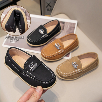 Dječje kožne loaferice - casual cipele s niskim vrhom, korejski stil, jesen 2025