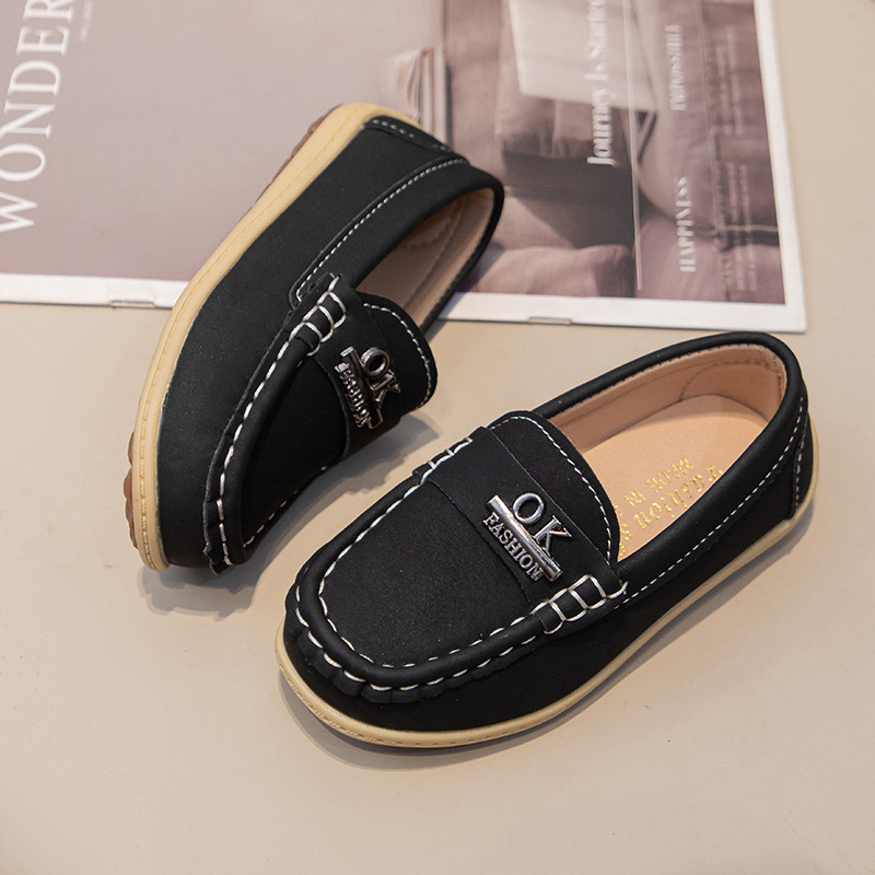 Dječje kožne loaferice - casual cipele s niskim vrhom, korejski stil, jesen 2025