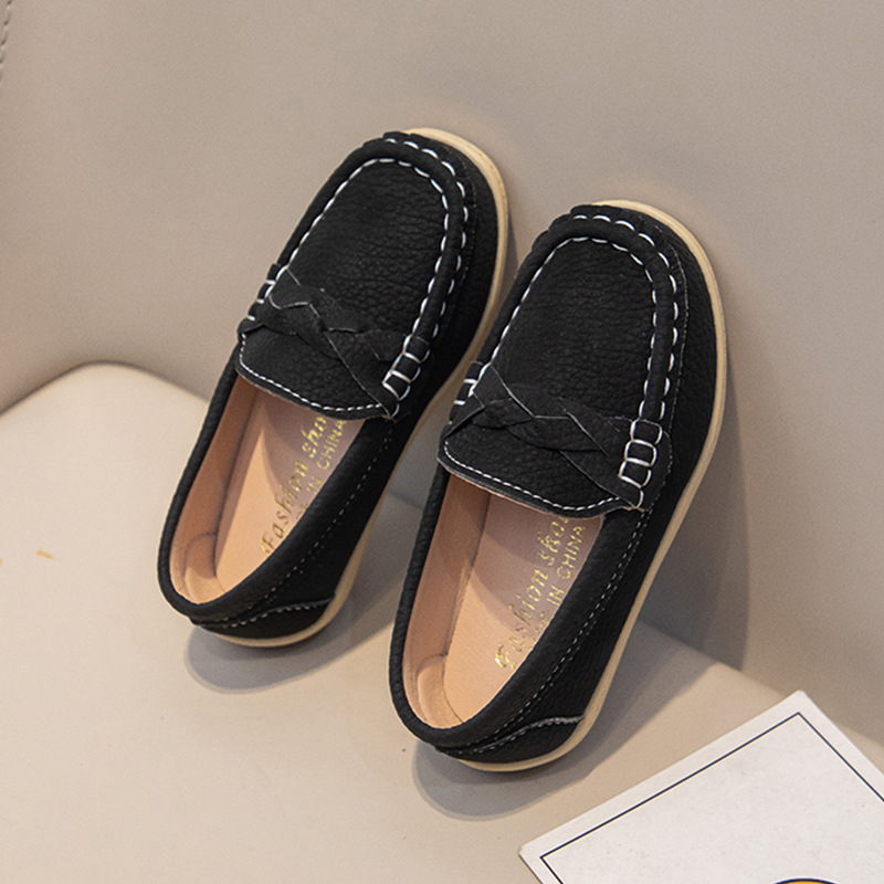 Dječje kožne loaferice - casual cipele s niskim vrhom, korejski stil, jesen 2025
