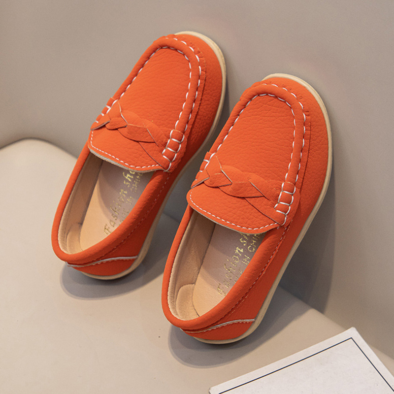 Dječje kožne loaferice - casual cipele s niskim vrhom, korejski stil, jesen 2025