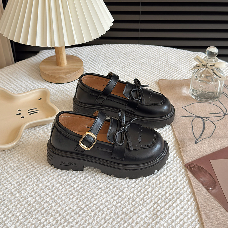 PU Mary Jane gyerekcipő lányoknak, Velcro-zárás, PU felsőrész, gumitalp, vintage stílus, 4–16 éveseknek