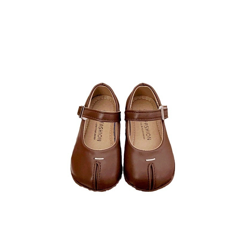 Δερμάτινα παπούτσια για κορίτσια, Velcro κλείσιμο, σόλα από καουτσούκ, PU επικάλυψη, χαμηλός ύψος