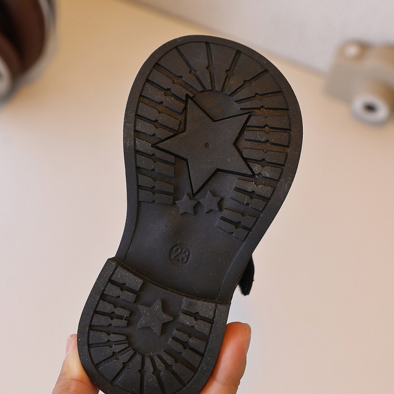 Παιδικά παπούτσια από PU δέρμα, σε στυλ πριγκίπισσας, με Velcro, άνοιξη 2025, αναπνεύσιμα και ανθεκτικά, σόλα από καουτσούκ