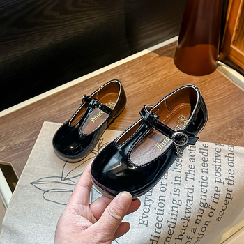 Παιδικά παπούτσια πριγκίπισσα για κορίτσια, PU επάνω μέρος, καουτσούκ σόλα, Velcro κλείσιμο, χαμηλός ύψος, για άνοιξη-φθινοπωρο