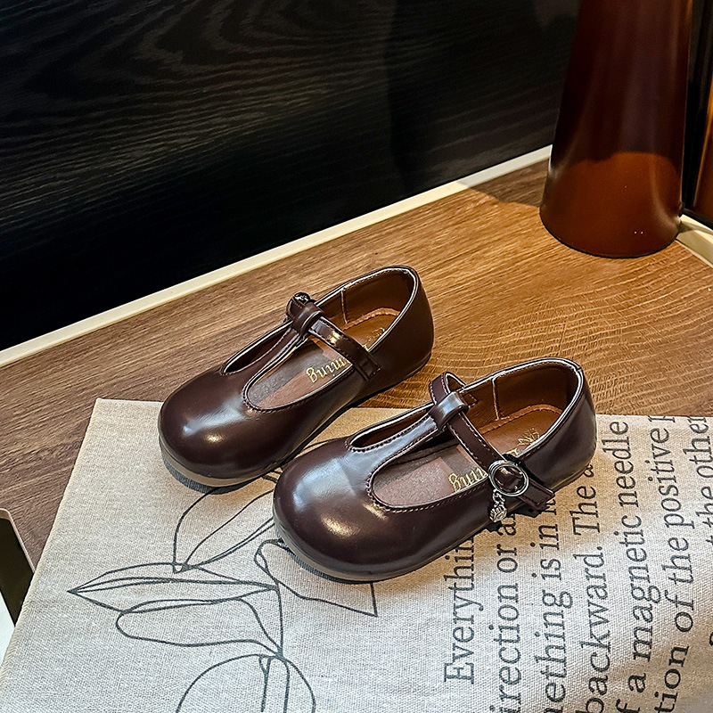 Παιδικά παπούτσια πριγκίπισσα για κορίτσια, PU επάνω μέρος, καουτσούκ σόλα, Velcro κλείσιμο, χαμηλός ύψος, για άνοιξη-φθινοπωρο