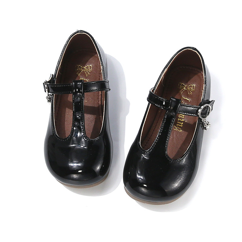 Παιδικά παπούτσια πριγκίπισσα για κορίτσια, PU επάνω μέρος, καουτσούκ σόλα, Velcro κλείσιμο, χαμηλός ύψος, για άνοιξη-φθινοπωρο