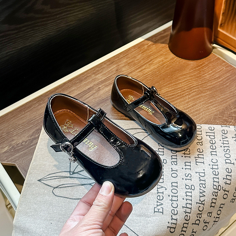 Παιδικά παπούτσια πριγκίπισσα για κορίτσια, PU επάνω μέρος, καουτσούκ σόλα, Velcro κλείσιμο, χαμηλός ύψος, για άνοιξη-φθινοπωρο