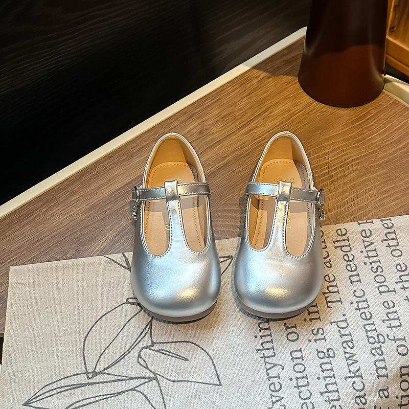 Παιδικά παπούτσια πριγκίπισσα για κορίτσια, PU επάνω μέρος, καουτσούκ σόλα, Velcro κλείσιμο, χαμηλός ύψος, για άνοιξη-φθινοπωρο