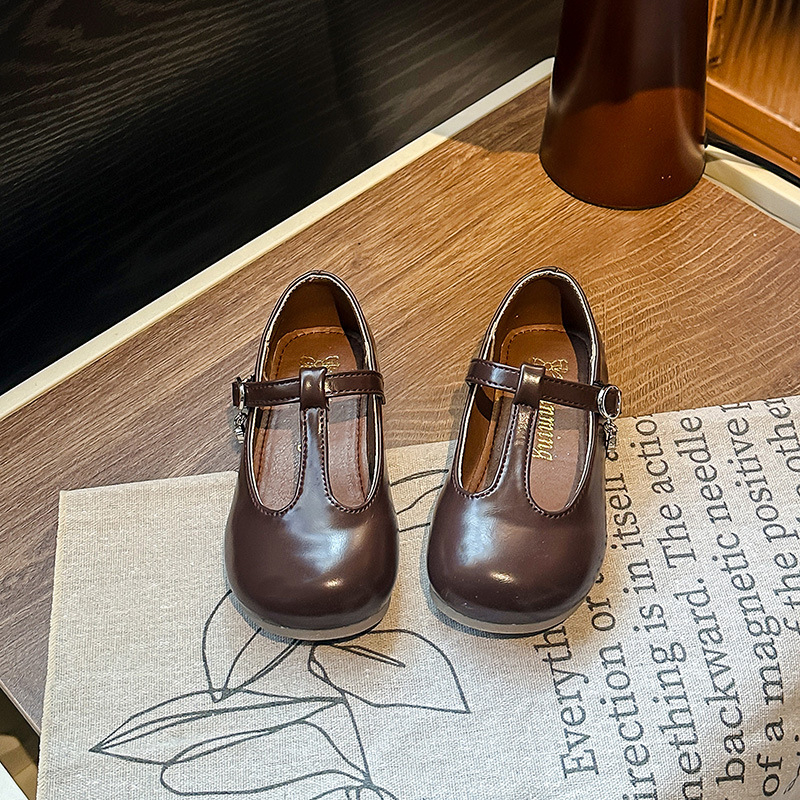 Παιδικά παπούτσια πριγκίπισσα για κορίτσια, PU επάνω μέρος, καουτσούκ σόλα, Velcro κλείσιμο, χαμηλός ύψος, για άνοιξη-φθινοπωρο