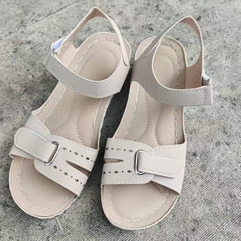 Римски дамски сандали с велкро (Горна част: супер фибър; Подметка: композит; Вътрешност: PU; Форма на пръста: кръгла)