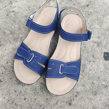 Римски дамски сандали с велкро (Горна част: супер фибър; Подметка: композит; Вътрешност: PU; Форма на пръста: кръгла)