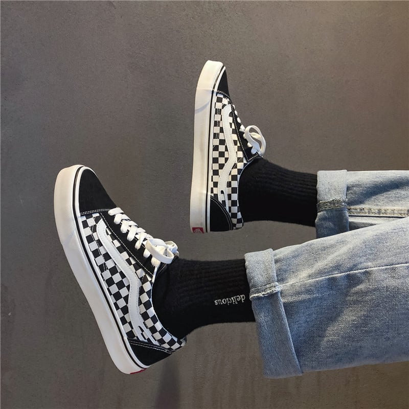 Adidași bărbați din pânză, casual, cu profil redus, respirabili, vârf ascuțit, șireturi