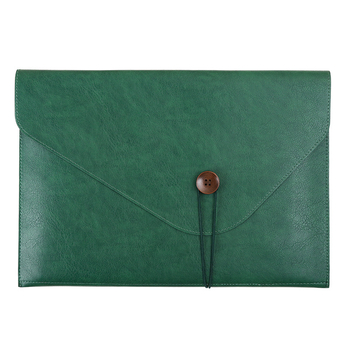 Geantă pentru documente din piele sintetică, mâner cu șnur, formă pătrată, capacitate mare