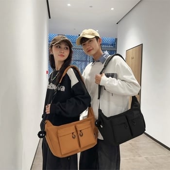 Unisex nailono pečių krepšys lauko sportui, didelė talpa