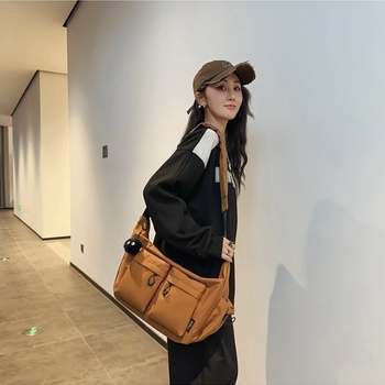 Unisex nailono pečių krepšys lauko sportui, didelė talpa