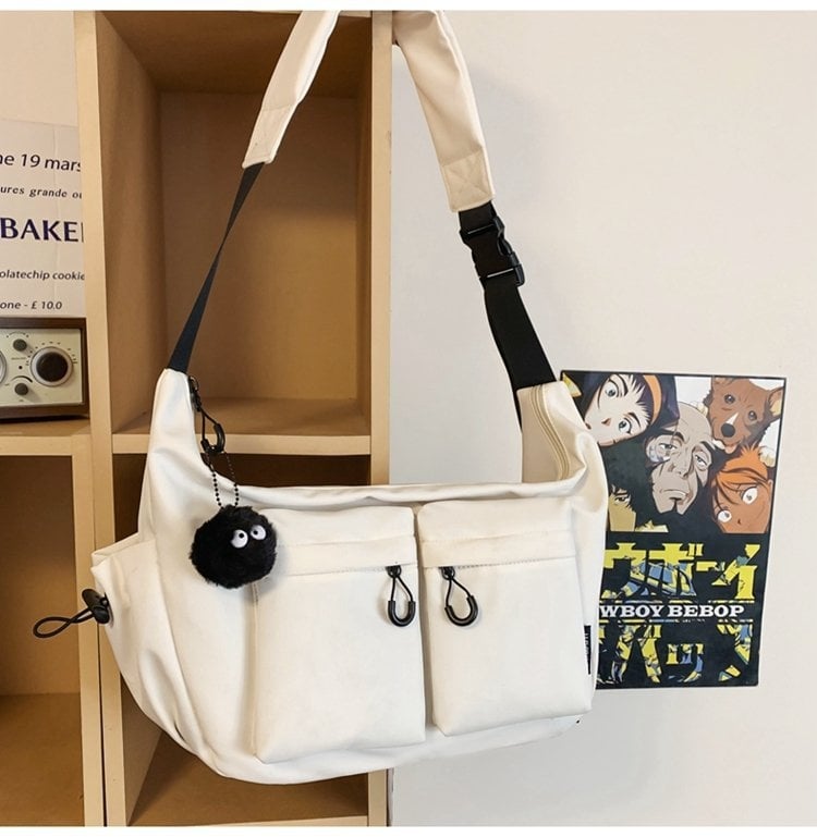 Unisex nailono pečių krepšys lauko sportui, didelė talpa