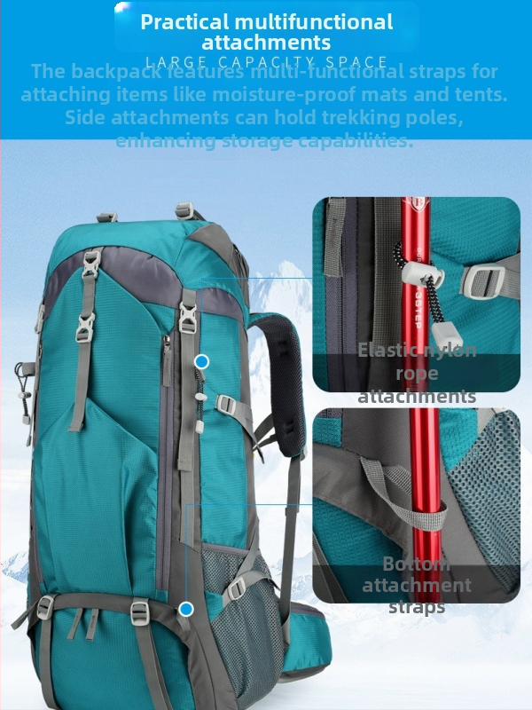 Πολυλειτουργικό αδιάβροχο σακίδιο πλάτης για υπαίθριες δραστηριότητες - Oxford ύφασμα, διαπνέον, ανθεκτικό στο νερό, ultra ελαφρύ, σύστημα ιμάντων με αερόμαξιλαρι