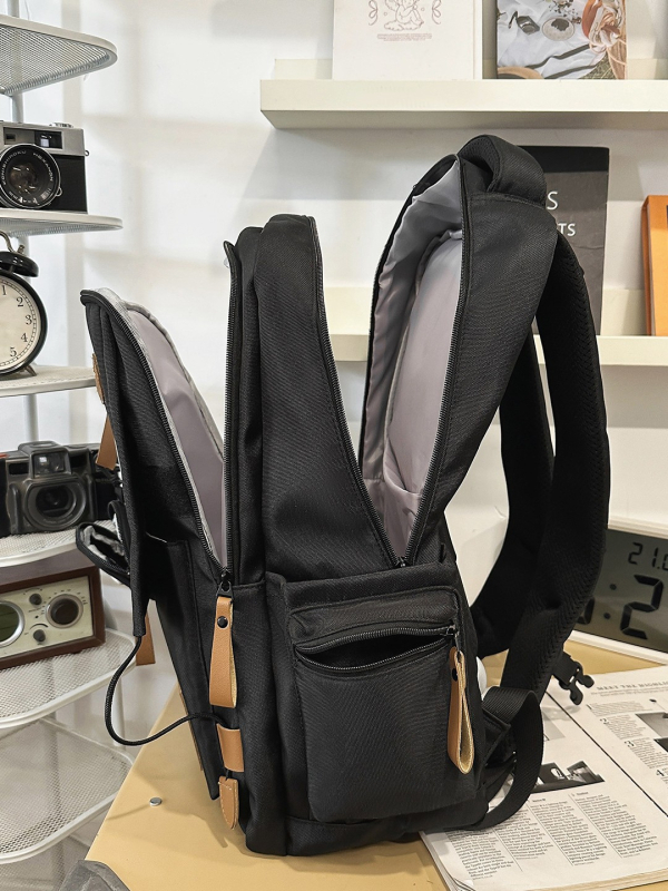Unisex nylon ruksak, kapacitet 20–35 L, vodootporan, pogodan za 16-inčni prijenosnik, remeni s zračnom jastučićem