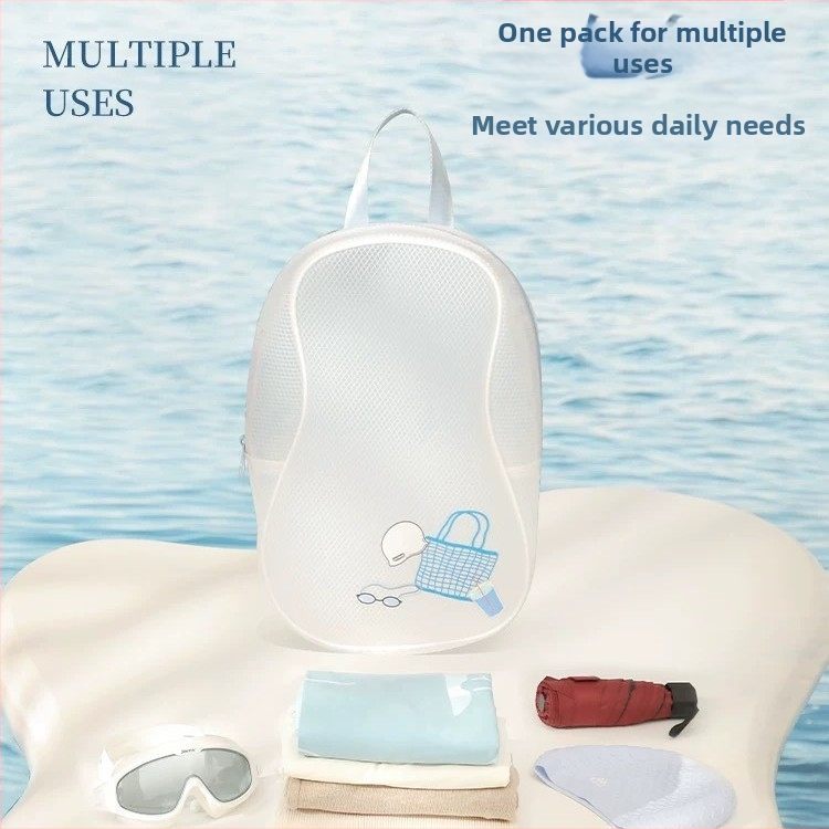 Kuiv–märg eraldusga veekindel väljakott, PU materjal, triibuline muster, unisex, laieneb maht, välispordiks