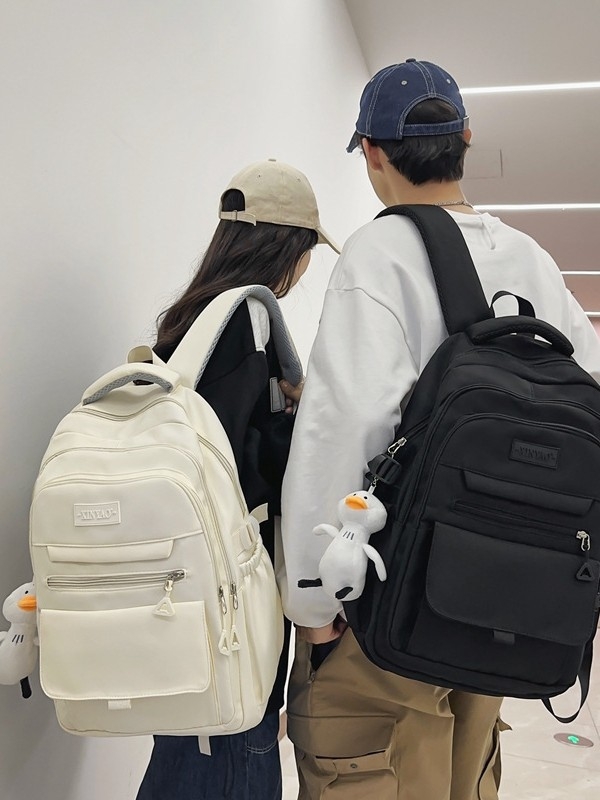 Ruksak u japanskom stilu, lagan s višestrukim pretincima za učenike, casual školski i putni ruksak, 14-inčni prijenosnik, 20–35 L, najlon