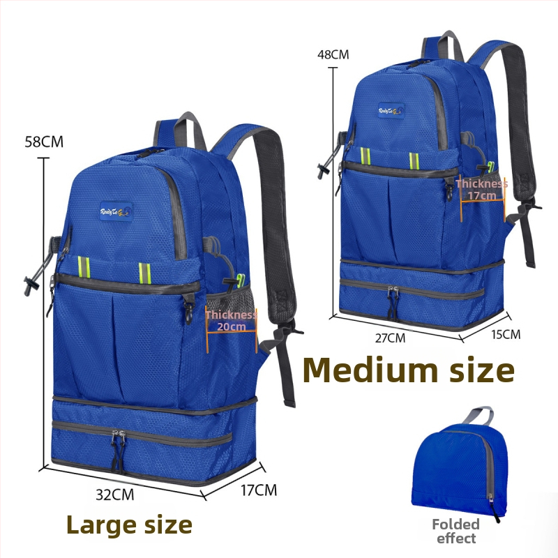 Ορειβατικό σακίδιο πλάτης, Μεγάλης χωρητικότητας, Αδιάβροχο Oxford ύφασμα, για άνδρες και γυναίκες, Άνοιξη 2025