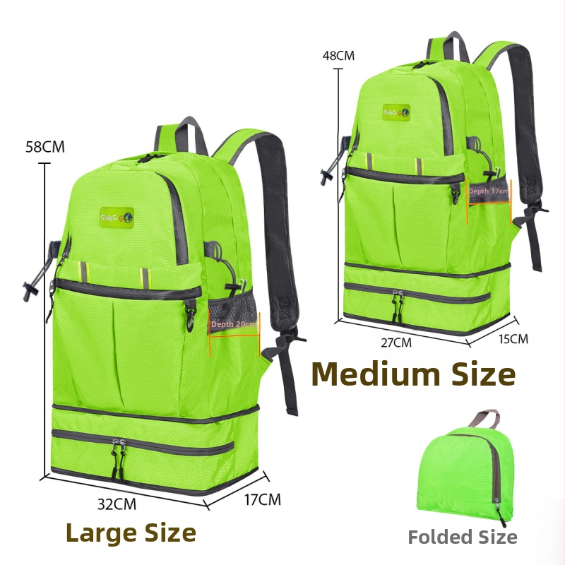 Ορειβατικό σακίδιο πλάτης, Μεγάλης χωρητικότητας, Αδιάβροχο Oxford ύφασμα, για άνδρες και γυναίκες, Άνοιξη 2025