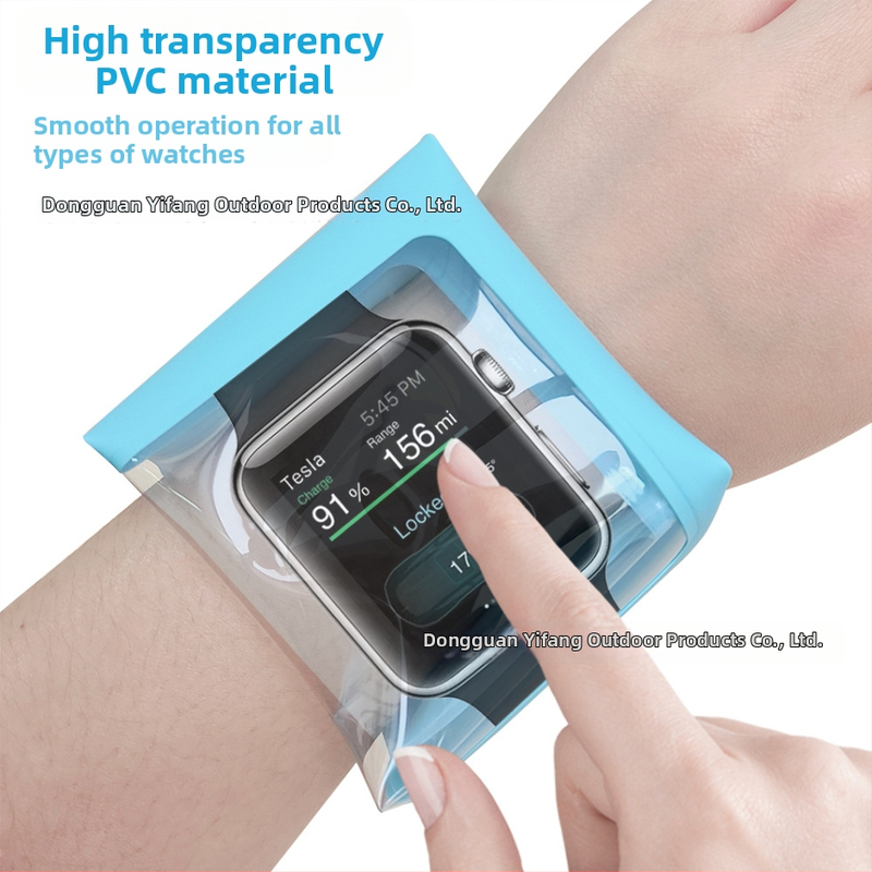 Vodotesná taška na hodinky – PVC, samouzavieracia, unisex, vhodná na potápanie a pláž