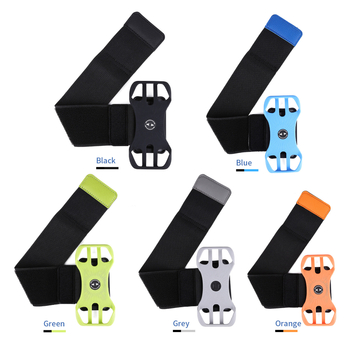 Unisex rankos laikiklis telefono dėklas su nuimama rotuojančia rankos juosta – sportui, bėgiojimui ir laukei; medžiagos: silikonas, nailonas, PC; logotipo spausdinimas; pritaikomas