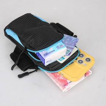 Telefonui ant rankos skirtas krepšys sportui lauke — vandeniui atsparus nailonas, unisex, ultralengvas