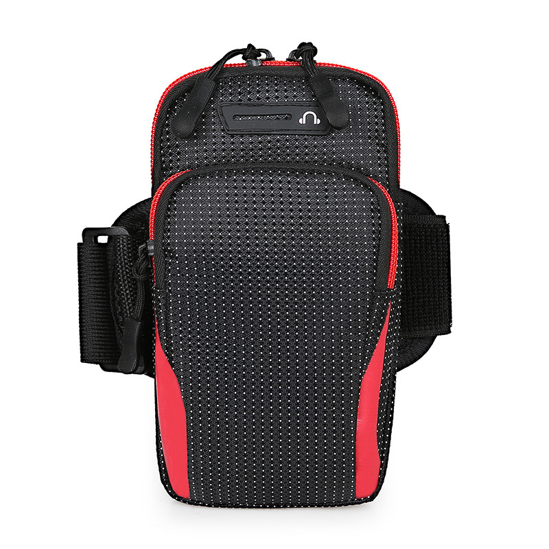 Telefonui ant rankos skirtas krepšys sportui lauke — vandeniui atsparus nailonas, unisex, ultralengvas