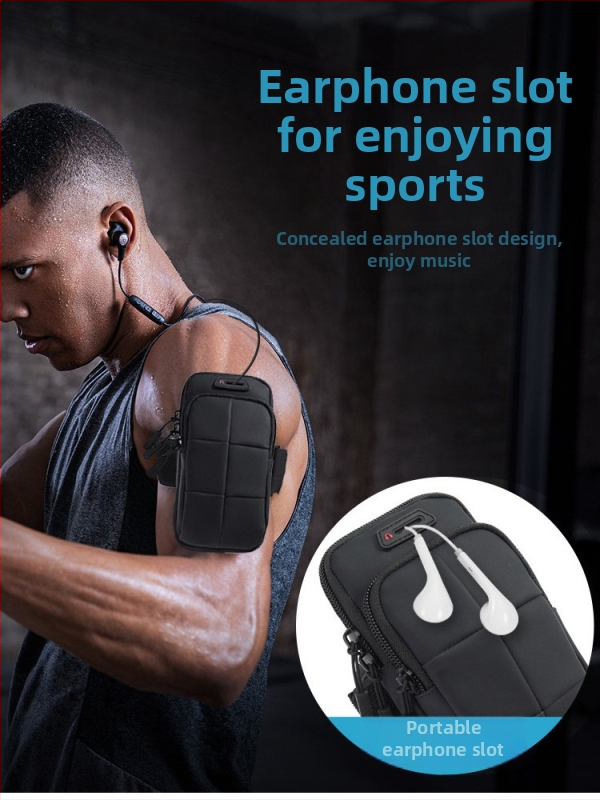 Taška na ruku pre telefón – pre beh, unisex, PU koža, priedušná, vodotesná, ultra ľahká