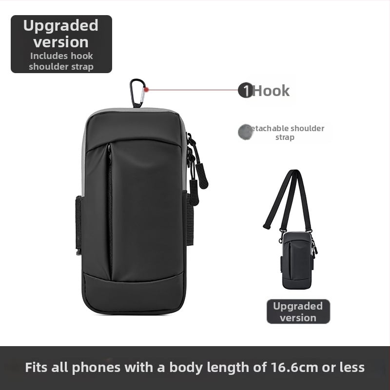 Telefono rankinė sportui – atspari vandeniui, ultra lengva, PU medžiaga, universalus, skirta lauko sportui