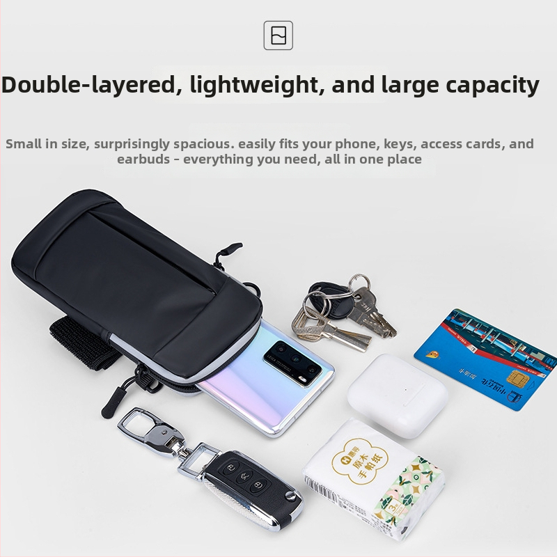 Telefonu rokassoma piemērota skriešanai — ūdensizturīga, ultra viegla, PU materiāls, universāla, piemērota āra sportam