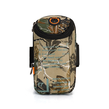 Telefono armbags bėgimui, vandeniui atsparus Oxford audinys, kamufliažinis raštas, poliesterio pamušalas