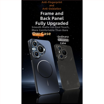 Huawei Pura80 magnētiskais vāciņš ar plānu gredienu, elektroplakāts – P80Pro, plastmasa, objektīva aizsardzība, krišanas pretestība