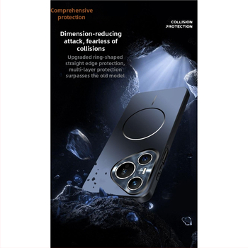 Huawei Pura80 magnētiskais vāciņš ar plānu gredienu, elektroplakāts – P80Pro, plastmasa, objektīva aizsardzība, krišanas pretestība