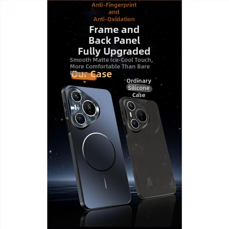 Huawei Pura80 magnētiskais vāciņš ar plānu gredienu, elektroplakāts – P80Pro, plastmasa, objektīva aizsardzība, krišanas pretestība