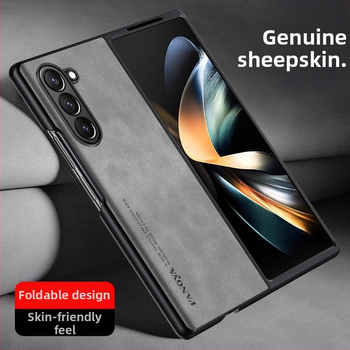 Samsung Galaxy Z Fold3 aizmuges vāciņš - TPU āda, injekcijas formēšana, biznesa stils, aizsardzība pret nolietojumu un krišanu