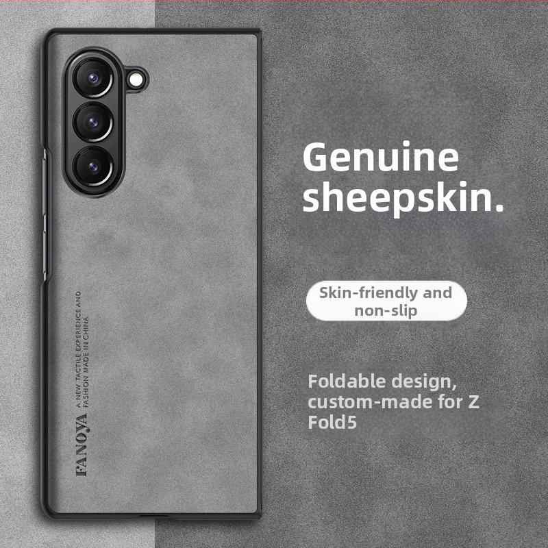 Samsung Galaxy Z Fold3 aizmuges vāciņš - TPU āda, injekcijas formēšana, biznesa stils, aizsardzība pret nolietojumu un krišanu