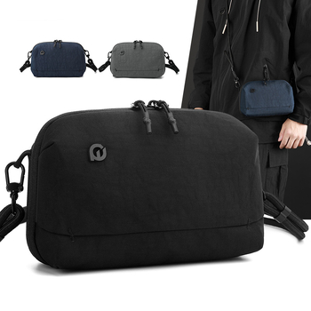 Vīriešu pleca soma ar vairākām nodalījumiem, lielas ietilpības, ūdensizturīgs neilons, ikdienas lietošanai