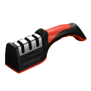 Rankinis peilių ir žirklių aštrintuvas iš nerūdijančio plieno – 3–4 aštrumo etapai, rankinis valdymas, OEM/private etiketė prieinama