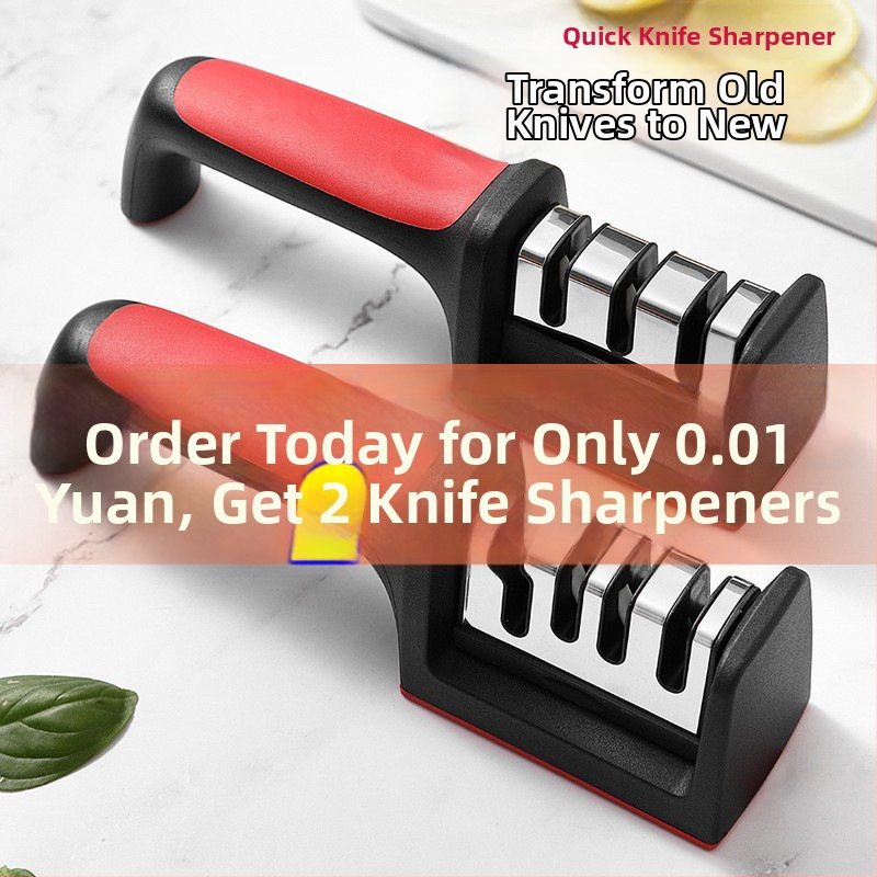 Rankinis peilių ir žirklių aštrintuvas iš nerūdijančio plieno – 3–4 aštrumo etapai, rankinis valdymas, OEM/private etiketė prieinama