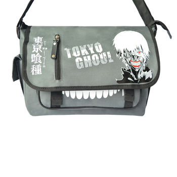 Мъжка презрамкова чанта CP921 – стил улица, найлон, полиестерова подплата, аниме принт, пролет 2019