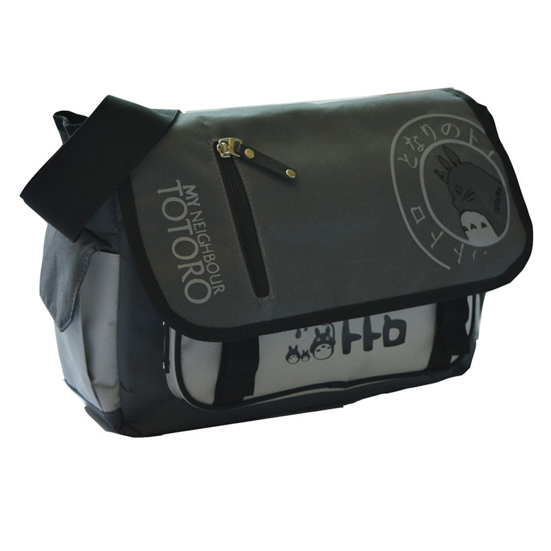 Мъжка презрамкова чанта CP921 – стил улица, найлон, полиестерова подплата, аниме принт, пролет 2019