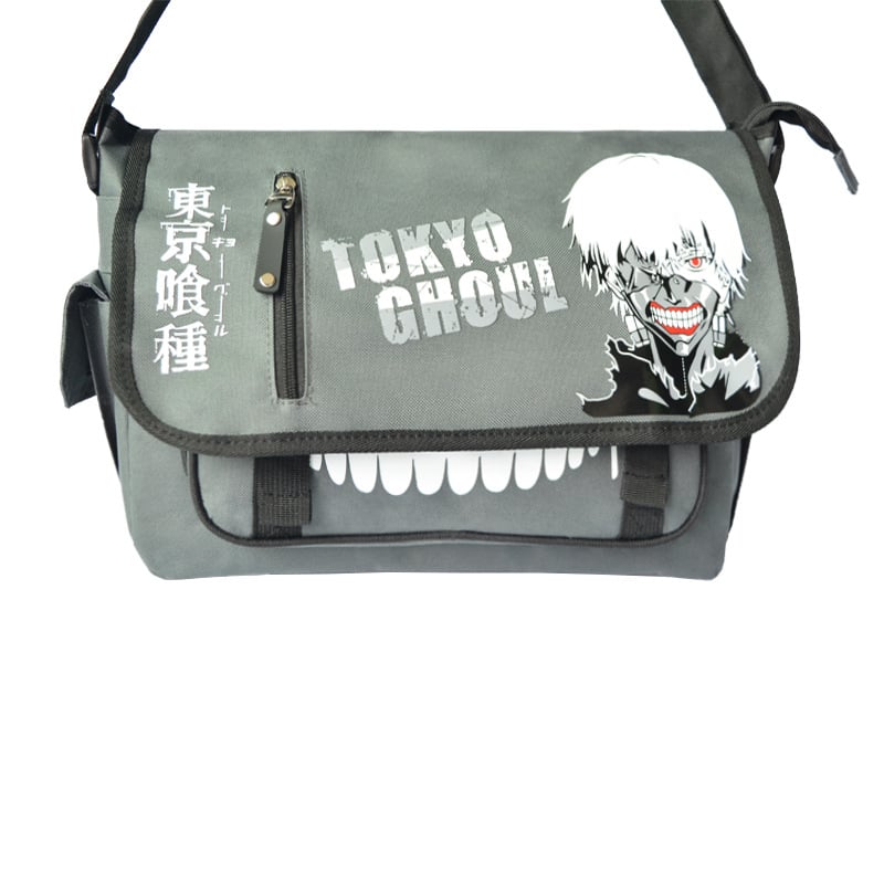 Мъжка презрамкова чанта CP921 – стил улица, найлон, полиестерова подплата, аниме принт, пролет 2019