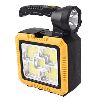 Solarna vanjska potražna svjetiljka s ugrađenim setom alata, 5W LED, 1200mAh, USB punjenje, ručni pogon, 360° rotacija